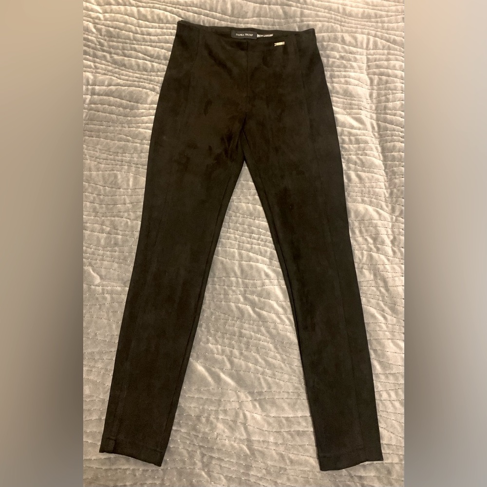 Ivanka Trump XS Black Suede-like Pants